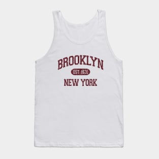 Brooklyn NY Arch Distressed, Retro Print Tank Top